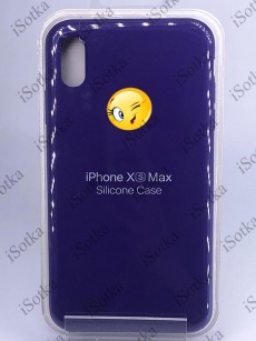 Чехол Apple iPhone XS Max Silicone Case №37 (Ультра фиолетовый)