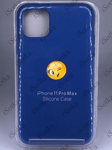 Чехол Apple iPhone 11 Pro Max Silicone Case №3 (Синий)