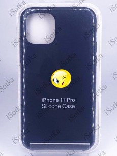 Чехол Apple iPhone 11 Pro Silicone Case №8 (Синий графит)