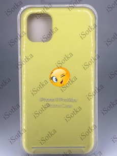 Чехол Apple iPhone 11 Pro Max Silicone Case №40 (Лимонный)