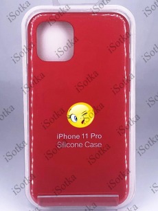 Чехол Apple iPhone 11 Pro Silicone Case №14 (Красный)