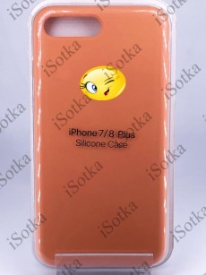 Чехол Apple iPhone 7 Plus / 8 Plus Silicone Case (Морковный)