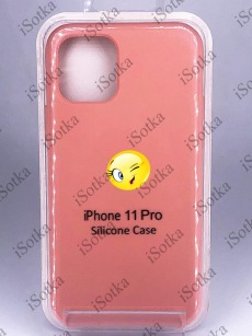 Чехол Apple iPhone 11 Pro Silicone Case №27 (Розово-персиковый)