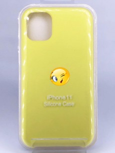 Чехол Apple iPhone 11 Silicone Case №40 (лимонный)