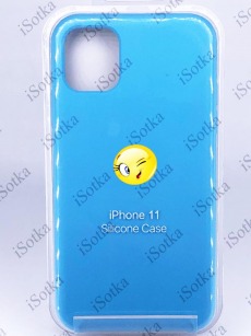 Чехол Apple iPhone 11 Silicone Case №16 (васильковый)
