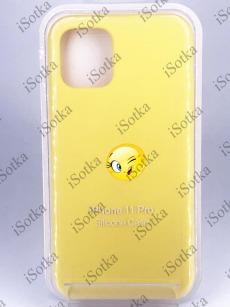 Чехол Apple iPhone 11 Pro Silicone Case №55 (Солнечно-желтый)