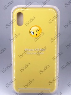 Чехол Apple iPhone XS Max Silicone Case (Солнечно-желтый)