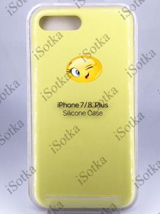 Чехол Apple iPhone 7 Plus / 8 Plus Silicone Case №40 (Лимонный)
