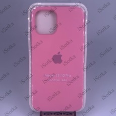 Чехол Apple iPhone 12 / 12 Pro Silicone Case №12 (розовый)