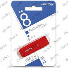 Флэш накопитель 8Gb Smart Buy Dock (красный)