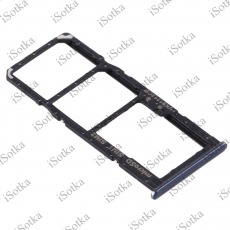 Держатель SIM для Samsung Galaxy A51 SM-A515 черный OEM