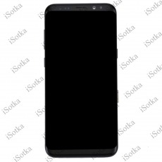 Дисплей для Samsung SM-G955F Galaxy S8 Plus в рамке + тачскрин (черный) (оригинал LCD)