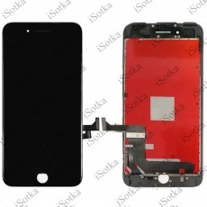 Дисплей для Apple iPhone 7 Plus + тачскрин с рамкой черный (LCD оригинал/Замененное стекло)