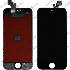 Дисплей для Apple iPhone 5 + тачскрин черный с рамкой