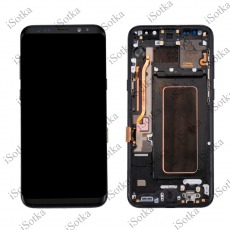 Дисплей для Samsung SM-G955F Galaxy S8 Plus в рамке тачскрин черный OEM