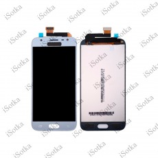 Дисплей для Samsung SM-J330F Galaxy J3 (2017) + тачскрин (голубой) (оригинал LCD)