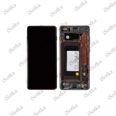 Дисплей для Samsung SM-G975F Galaxy S10 Plus в рамке + тачскрин (черный) (оригинал NEW)