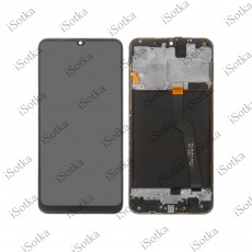 Дисплей для Samsung SM-A105F SM-M105F Galaxy A10  M10 в рамке тачскрин черный OEM LCD