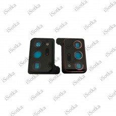 Стекло камеры Samsung SM-N980F Galaxy Note 20 (черный) (с корпусной частью)