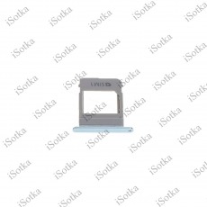Держатель сим карты SIM1 Samsung SM-A720 Galaxy A7 2017/ A520 A5 2017 (голубой) Оригинал Б/У
