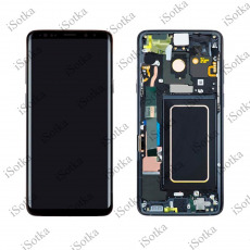 Дисплей для Samsung SM-G965F Galaxy S9 Plus в рамке + тачскрин (черный) (оригинал LCD)