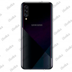 Задняя крышка + стекло камеры для Samsung SM-A307F Galaxy A30s (черный) (Б/У)
