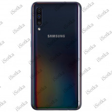 Задняя крышка + стекло камеры для Samsung SM-A505F Galaxy A50 (черный) (Б/У)