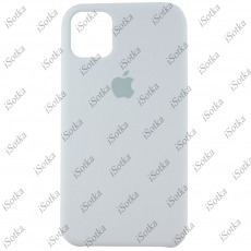 Чехол Apple iPhone 11 Liquid Silicone Case №49 (закрытый низ) (лавандовый серый)