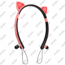 Беспроводные наушники кошачьи ушки CAT EAR ZW-29 (розовый)