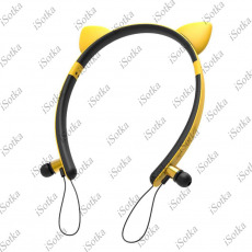 Беспроводные наушники кошачьи ушки CAT EAR ZW-29 (желтый)