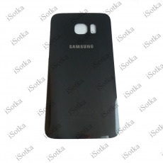 Задняя крышка + стекло камеры для Samsung SM-G935F Galaxy S7 Edge (черный) (оригнал б/у)