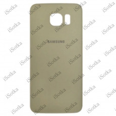 Задняя крышка для Samsung SM-G920F Galaxy S6 (золотой) (б/у)