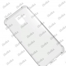Чехол Samsung  Galaxy A6s (прозрачный) силиконовый с усиленными углами