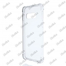 Чехол Samsung G975 Galaxy S10e (прозрачный) силиконовый с усиленными углами