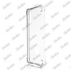 Чехол Samsung G985 Galaxy S20 (прозрачный) силиконовый с усиленными углами