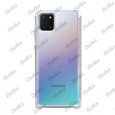 Чехол Samsung Galaxy A81 / Note 10 lite (прозрачный) силиконовый с усиленными углами