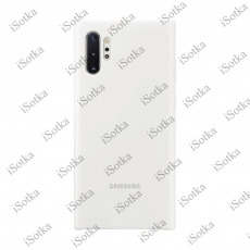 Чехол Samsung Silicone Cover для Galaxy Note10 Plus (SM-N975F) (белый)