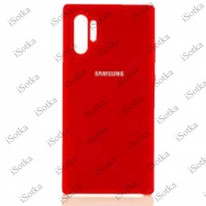 Чехол Samsung Silicone Cover для Galaxy Note10 Plus (SM-N975F) (красный)