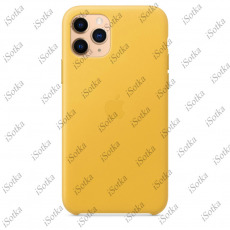 Чехол Apple iPhone 12 / 12 Pro Liquid Silicone Case (закрытый низ) (оранжевый)