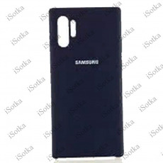 Чехол Samsung Silicone Cover для Galaxy Note 10 Plus (SM-N975F) (темно-синий)