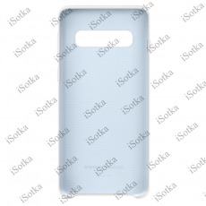 Чехол Samsung Silicone Cover для Galaxy S10 (SM-G973) (белый)