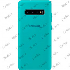 Чехол Samsung Silicone Cover для Galaxy S10 (G973) (мятный)