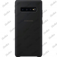 Чехол Samsung Silicone Cover для Galaxy S10 Plus (G975) (черный)