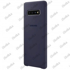 Чехол Samsung Silicone Cover для Galaxy S10 Plus (G975) (темно-синий)