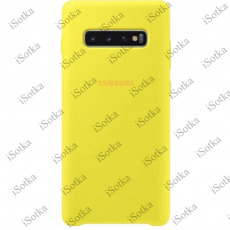 Чехол Samsung Silicone Cover для Galaxy S10 Plus (G975) (желтый)