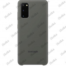 Чехол Samsung Silicone Cover для Galaxy S20 (G980) (темно-серый)
