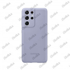 Чехол Samsung Silicone Cover для Galaxy S21 Ultra (G998) лаванда