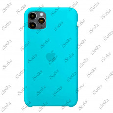 Чехол Apple iPhone 12 Pro Max Silicone Case (голубой)