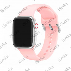 Бампер с ремешком Watch Series 40mm Силиконовый (розовый)