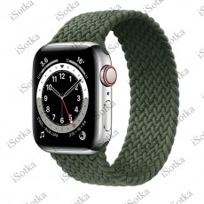 Плетёный монобраслет Apple Watch Series "L" 38mm/40mm зеленый 1:1